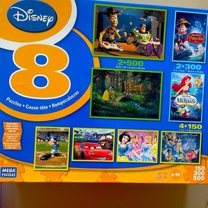 Disney box of 8 puzzles!